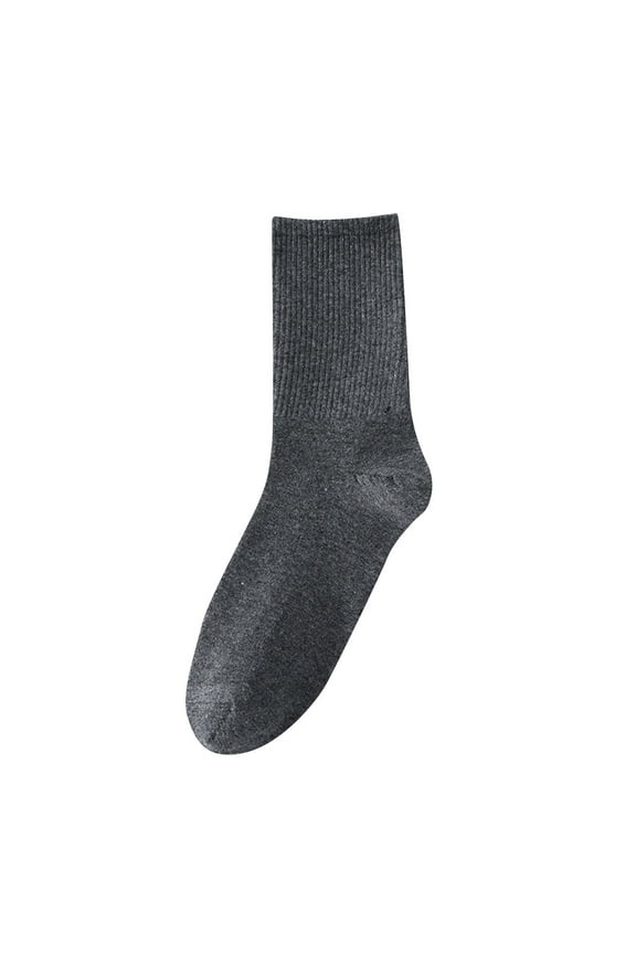 Unisex Sports Tennis Socks Blend Breathable Cushioned Athletic Socks Dark Gray