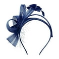 thumbnail image 1 of UJNDER Versatile Knot Headband for Commute Unique Bridal and Feather Hair Accessory for Women Navy, 1 of 2