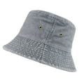 thumbnail image 1 of UJNDER Washed Denim Bucket Hat for Casual Outdoor Use Adjustable Lightweight Unisex Design Ideal for Sun and Everyday Wear Grey, 1 of 5