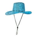 thumbnail image 1 of UJNDER Western Cowboy Casual Style Hat for Parties and Masquerades Ideal for Various Celebrations and Events Cowboy Hat Blue, 1 of 3