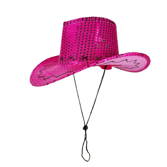 UJNDER Western Cowboy Casual Style Hat for Parties and Masquerades Ideal for Various Celebrations and Events Cowboy Hat Hot Pink