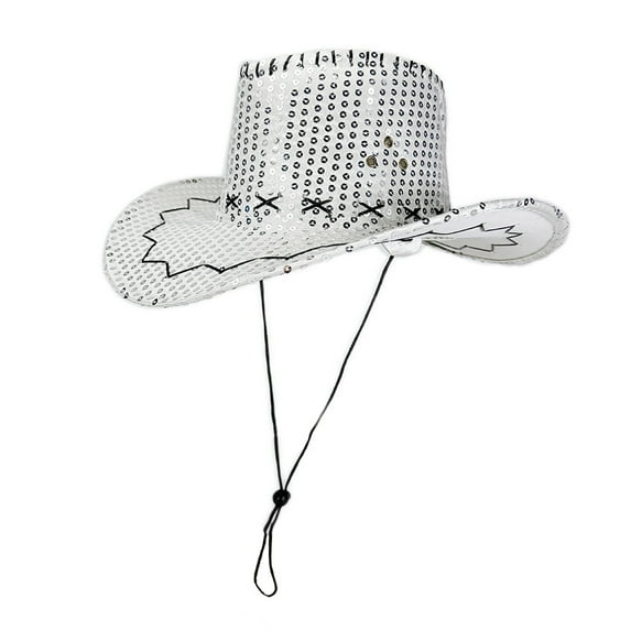 UJNDER Western Cowboy Casual Style Hat for Parties and Masquerades Ideal for Various Celebrations and Events Cowboy Hat White