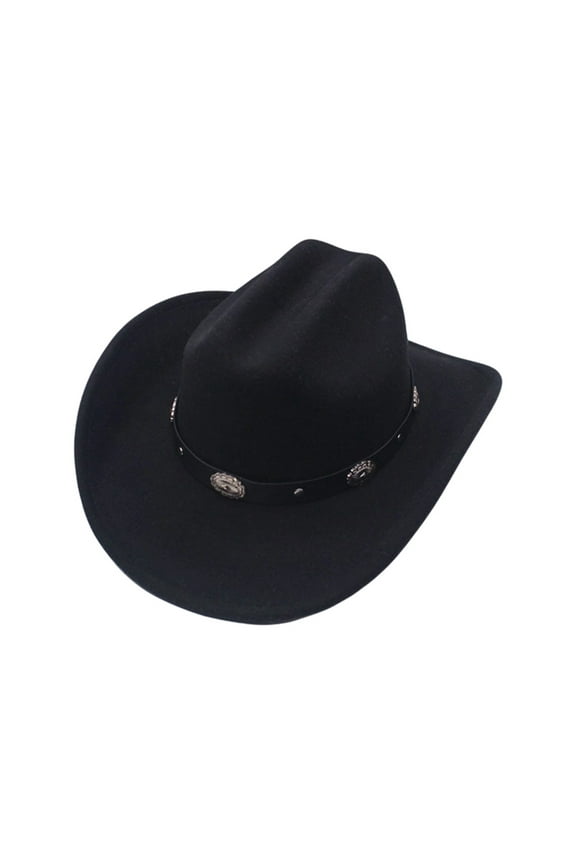Western Cowboy Hat for Men and Women Stylish Accessory Ideal for Outdoor Events and Festivals Cowboy Hat Black