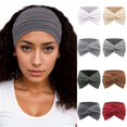 thumbnail image 1 of UJNDER Wide Retro Headscarf for Ladies Featuring Cute Knotted Hair Band for Daily Use Hair Scarf GY2, 1 of 5