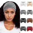 thumbnail image 1 of UJNDER Wide Retro Headscarf for Ladies Featuring Cute Knotted Hair Band for Daily Use Hair Scarf GY3, 1 of 5