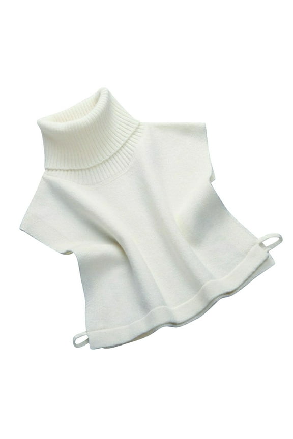 Winter False Collar Children's Sweater Knit Pullover False Turtleneck Sweater False Collar Accessory White One Size