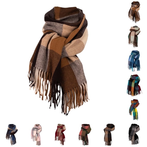 UJNDER Winter Scarf for Women Christmas Fashionable Autumn Neck Warmer Soft Cozy Warm Elegant Style Wrap