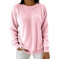 thumbnail image 1 of UJNDER Winter Thermal Flannel Shirt for Plus Size Long Sleeve Pullover Top Soft Brushed Blouse Cozy Warm Loungewear Casual Comfort Fit Full Coverage Tunic Style for Cold Weather Womens Tops Pink M, 1 of 9
