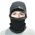 thumbnail image 1 of UJNDER Winter Thermal Plush Hat And Scarf Set Windproof Woolen Cap For Cycling Skiing And Outdoor Activities In Cold Weather Grey, 1 of 2
