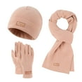 thumbnail image 1 of UJNDER Winter Warm Scarf Screen Gloves Three In One Unisex Fashionable Comfortable Outdoor Set for Men and Women Pink, 1 of 2