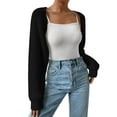 thumbnail image 1 of UJNDER Women Casual Long Sleeve Knitted Fashion Loose Elegant Warm Oversized Knitted Sweater Cardigan Black M, 1 of 4