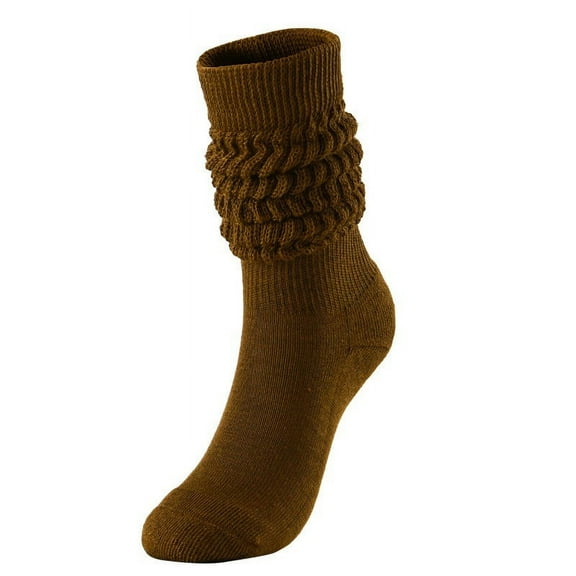 UJNDER Women Extra Long Thick Colorful Over Knee Stockings Stacked Style Winter Wear Coffee