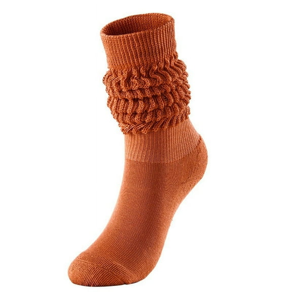 UJNDER Women Extra Long Thick Colorful Over Knee Stockings Stacked Style Winter Wear Watermelon Red