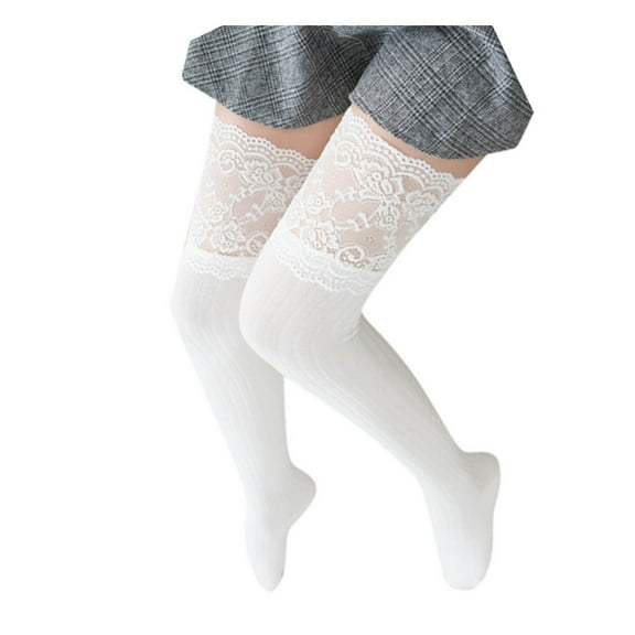 UJNDER Women Fishnet Stockings With Garter Belt Elegant Lingerie Style For Special Nights White