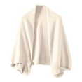 thumbnail image 1 of UJNDER Women Soft Loose Shawl Lightweight Warm Knitted Wrap for Year-Round Comfort and Casual Wear White, 1 of 6