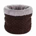 thumbnail image 1 of UJNDER Women Winter Neck Warmer Gaiter Soft Lined Thick Knit Scarf for Cold Weather Winter Scarf for Women Coffee, 1 of 3