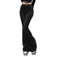 thumbnail image 1 of UJNDER Women's Casual Retro Flared Jeans Loose Fit Comfortable Denim Trousers for Daily Outings Black XXL, 1 of 5