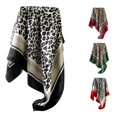 thumbnail image 1 of UJNDER Women's Elegant Satin Feel Square Scarf Headscarf and Shawl Lightweight Wrap for Adult Sophisticated Everyday Wear Scarf,Black,One Size, 1 of 4
