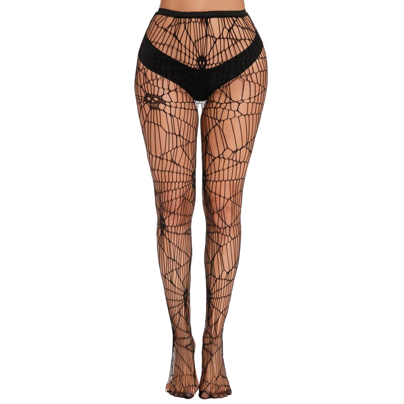 UJNDER Women's Fishnet Bodystockings See Through Mesh Catsuit Open ...