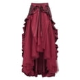 thumbnail image 1 of UJNDER Women's Gothic Lace Wrap Comfortable Fall Skirts for Women Wine M, 1 of 4