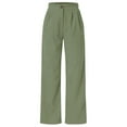thumbnail image 1 of UJNDER Women's High Waist Corduroy Wide Leg Pants Straight Trousers Plus Size Casual Wear GN2 S, 1 of 8