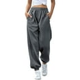 thumbnail image 1 of UJNDER Women's High Waisted Yoga Sweatpants Joggers with Pockets for Workout and Athletic Wear Gray M, 1 of 6