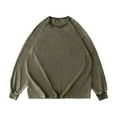 thumbnail image 1 of UJNDER Women's Long Sleeve T Shirt Distressed Oversized Casual Loose Fit Comfortable Soft Top for Everyday Wear Green Green, 1 of 2
