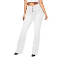 thumbnail image 1 of UJNDER Women's Mid Rise Flare Jeans Bootcut Denim Pants Slim Fit Comfort Trousers White XXXXL, 1 of 7