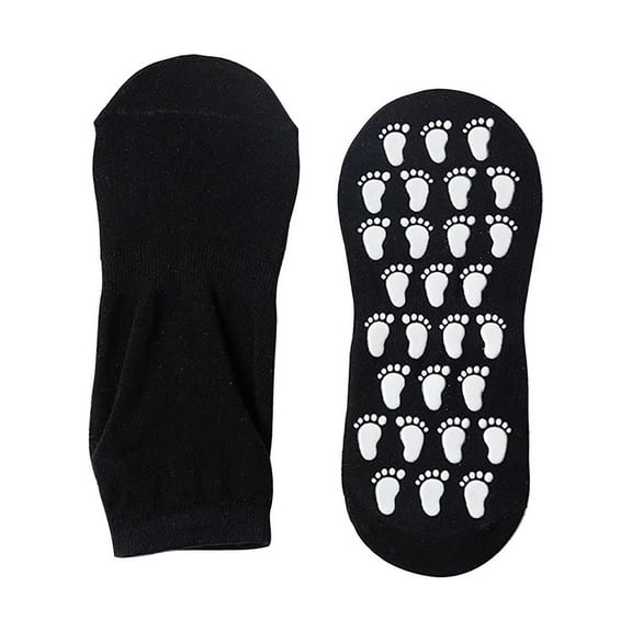 UJNDER Women's Non- Yoga Socks Grip Bottom Dance Socks for Indoor Fitness Practice Black