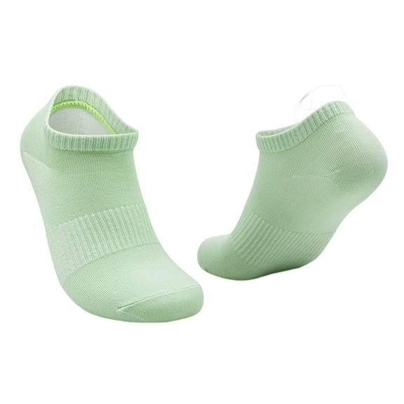 UJNDER Women's Odor Crew Socks Wicking No Show Boat Socks with Grip Liner Mint Green