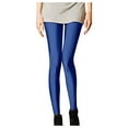 thumbnail image 1 of UJNDER Women's Plus Size Shiny Spring Summer Leggings Slim Fit Glow Pants Skinny Base Layer Blue One Size, 1 of 6