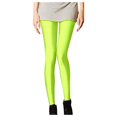 thumbnail image 1 of UJNDER Women's Plus Size Shiny Spring Summer Leggings Slim Fit Glow Pants Skinny Base Layer Green One Size, 1 of 6