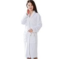thumbnail image 1 of UJNDER Women's Robes Warm Winter Robe Zip Up Long Bath Robes for Women White L, 1 of 8
