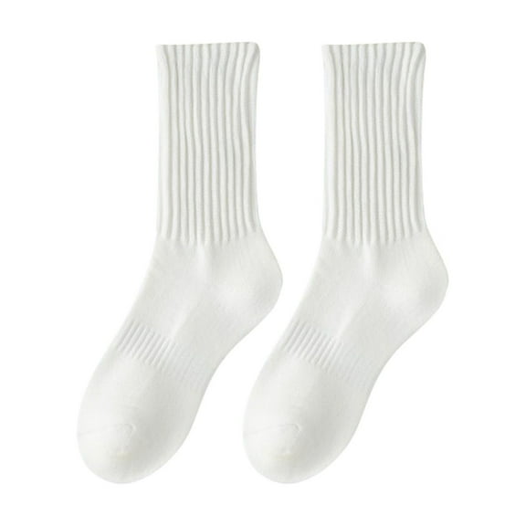 UJNDER Women's Slouch Socks Knee High Warm Fuzzy Socks for Winter Indoor Outdoor Wear White