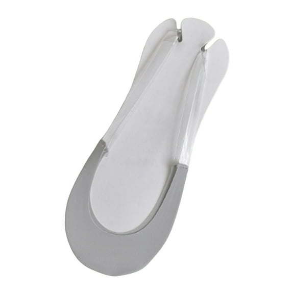 UJNDER Women's Stay-Up Stockings for Heels Half Foot Socks with Sole Non- Grey