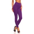 thumbnail image 1 of UJNDER Women's Stretch Fitness Leggings Solid Color Workout Yoga Pants Sweat Wicking Purple M, 1 of 3