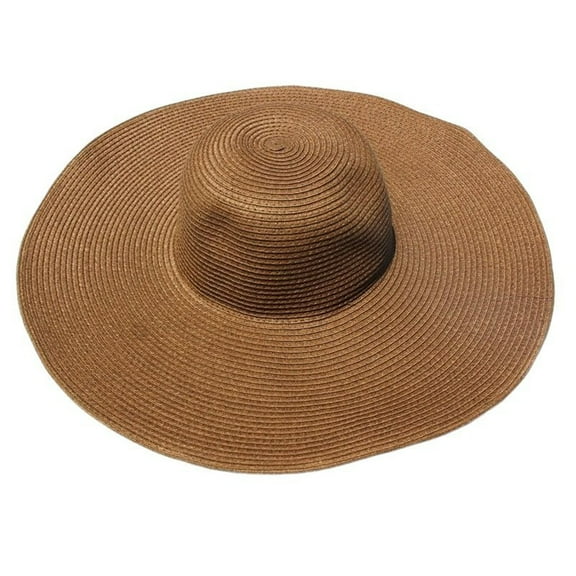 UJNDER Women's Sun Hat Large Foldable Ideal for Beach Summer Activities Stylish and Practical Design for Everyday Use Beach Hat Coffee