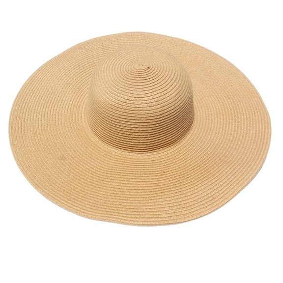 UJNDER Women's Sun Hat Large Foldable Ideal for Beach Summer Activities Stylish and Practical Design for Everyday Use Beach Hat Khaki