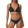 thumbnail image 1 of UJNDER Women's Swimwear Suspender Fringed Dance Team Performance Outfit Bikini Bra Set Two Piece Bathing Suit for Women Black XL, 1 of 5