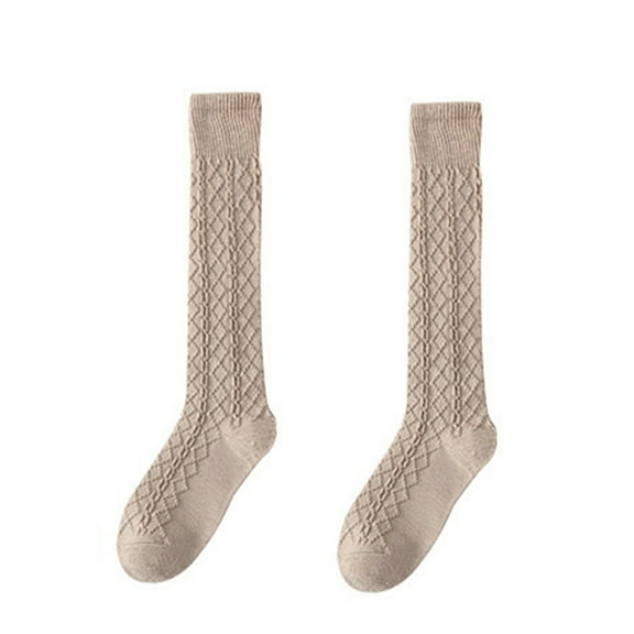 UJNDER Women's Wool Blend Knee High Socks Thermal Warm Long Socks for Winter Coffee