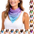 thumbnail image 1 of UJNDER Womens Custom Text Printed Silk-like Scarf with Elegant Lightweight for Stylish Everyday Wear and Accessory Neck Scarf for Women,Light Purple1,One Size, 1 of 5