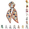 thumbnail image 1 of UJNDER Womens Elegant Silk-like Scarf with Paisley and Polka Pattern for Stylish Long Neck Wrap and Hair Accessory Neck Scarf for Women,Orange_005,One Size, 1 of 5