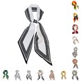 thumbnail image 1 of UJNDER Womens Elegant Silk-like Scarf with Paisley and Polka Pattern for Stylish Long Neck Wrap and Hair Neck Scarf for Women,Black_003,One Size, 1 of 5