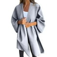 thumbnail image 1 of UJNDER Womens Open Front Cardigan Coat Oversized Bat Sleeve Overcoat Warm Blanket Shawl Wrap for Fall Winter Grey, 1 of 5