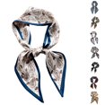 thumbnail image 1 of UJNDER Womens Versatile Cashew Floral Pattern Long Silk-like Scarf for Neckline Hair Tie Wrap and Fashion Decoration Neck Scarf for Women,01_Beige,One Size, 1 of 3