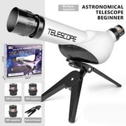 UJUNAOR Wide View Astronomical Telescope Beginners Monocular Moon-watching Telescope with Tripod Table Telescope Child Birthday Gift Telescope