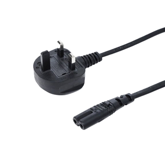 UK 2Pin Power Cable 8 Shape End 0.75Mm Crosses Section for Various Electronic Devices