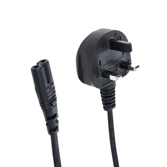 UK 2Pin Power Cable 8 Shape End 0.75Mm Crosses Section for Various Electronic Devices