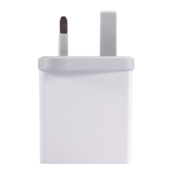 UK 3-USB Wall Charger 5V/3.1A Input 100 - 240V Smart Protection White Portable
