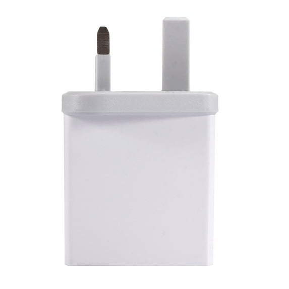 3 Port UK USB Wall Charger 5V 5.1A Fast Charging Adapter Compact White Universal for Phone Tablet Power Bank Travel Home Office Multi Device Simultaneous